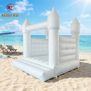 Château gonflable commercial de haute qualité 3x3m blanc pour mariage, idéal pour les événements - Product Image 6