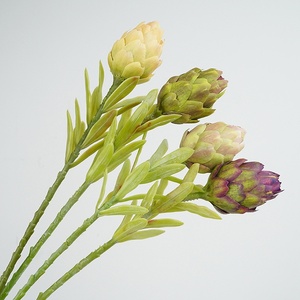 <span class=keywords><strong>Fleurs</strong></span> <span class=keywords><strong>artificielles</strong></span> d'artichaut pour la décoration de scènes, offrant une esthétique haut de gamme et réaliste, faites à la main, style pastoral - Product Image 3