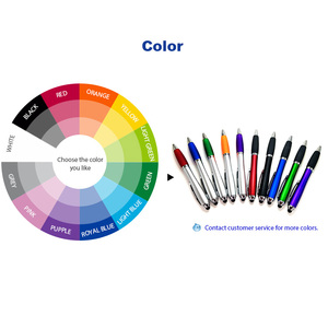 Logo personalizzato di lusso LED luce-Up stilo penne a sfera ABS Business Advertising regali di lusso in gomma stili promozionali Touch Pen - Product Image 5