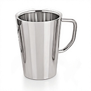 Tasse à thé et café à Double paroi isolée en acier inoxydable avec poignée pour garder la boisson chaude et froide - Product Image 1