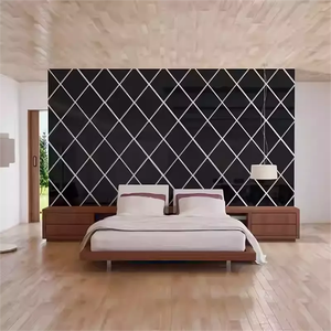 Grande personalizzabile impermeabile pieghevole in acciaio inox Art Deco specchio schermo a parete per soggiorno ingresso Hotel - Product Image 2