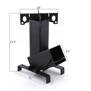 Маленькая портативная туристическая палатка кухонная плита многотопливная кемпинговая карманная горелка для ракетных печей - Product Image 3