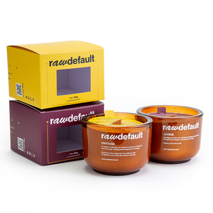 Velas de aromaterapia con mecha de madera transparente Premium personalizada AIKUN, Caja Individual, cera de soja de coco, vela perfumada de pachulí rústico - Product Image 6