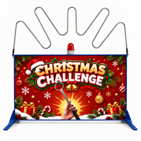 Machine de jeu d'adresse interactive en métal pour intérieur, modèle Frontline Challenge, design de Noël, équipement pour centre commercial