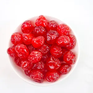 High Quality Seedless Dried Red Cherry Candied Cube Diced Preserved Fruit