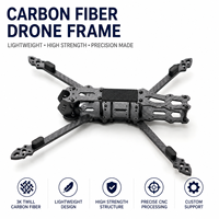 Produsen Rangka UAV Pasokan Massal 3K Twill CNC Machined dengan Pelat Serat Karbon Rangka UAV Ringan Kekuatan Tinggi yang Kokoh
