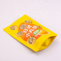 Sachet transparent personnalisé à fermeture éclair, design visible, pour l'emballage et la présentation de noix mélangées, biscuits et aliments quotidiens