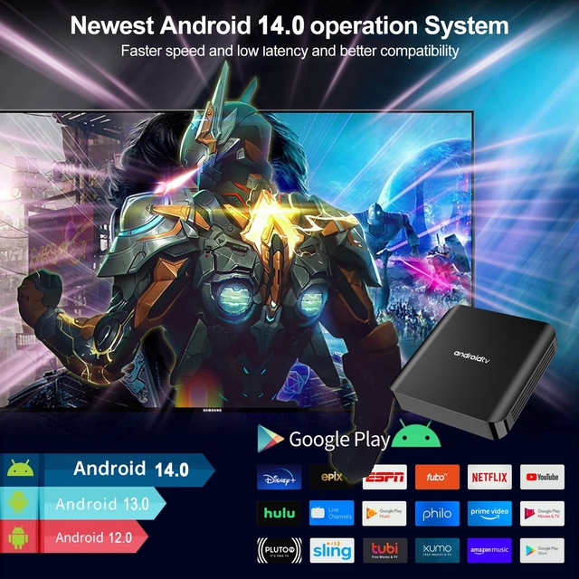 2025 TV98 ATV PLUS TV STB 8K Streaming Smart Set-top Box Premium Google Android 12 TV Box Europe France Germany Free Shipping