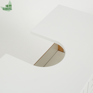 <span class=keywords><strong>Meuble</strong></span> sous-évier en <span class=keywords><strong>bambou</strong></span> écologique blanc et naturel, <span class=keywords><strong>meuble</strong></span> <span class=keywords><strong>de</strong></span> <span class=keywords><strong>rangement</strong></span> autoportant pour <span class=keywords><strong>salle</strong></span> <span class=keywords><strong>de</strong></span> <span class=keywords><strong>bain</strong></span> avec 2 portes à lattes - Product Image 4
