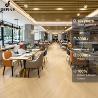 Ensembles complets de mobilier de restaurant, mobilier de salle à manger commerciale de luxe, mobilier de café, tables modernes sur mesure, ensembles de chaises en cuir