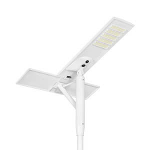 Lampe solaire de rue extérieure tout-en-un en aluminium IP65 avec capteur de mouvement 100W/200W/300W LED Caméra CCTV pour route FL-YTH-KM2A-5MZ IP65 - Product Image 1