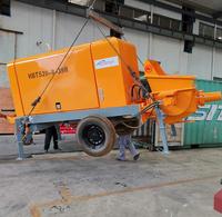 Pompe à béton diesel MINLE HBTS20 20m³/h 8Mpa, pompe sur remorque fixe pour chantier de construction