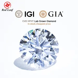 Redleaf Lab oluşturulan elmas IGI GIA sertifikası 1ct 2ct 3ct VVS sentetik HPHT CVD gevşek Lab yetiştirilen elmas