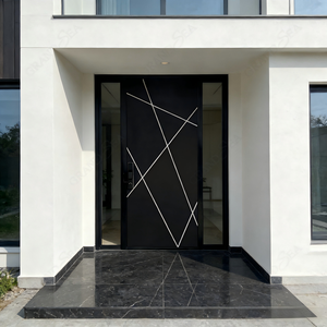 Puerta Pivotante de Aluminio de Diseño Moderno para Entrada Principal Residencial, Puerta Pivotante de Entrada Frontal para Casa, Villa o Estilo Francés - Product Image 3