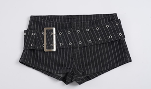 Jeans Y2K Hot Girl con ojales metálicos, pantalones de mezclilla sexys y atrevidos para mujer, estilo streetwear rave. - Product Image 2