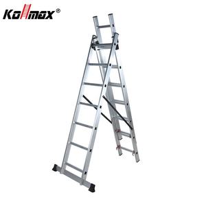 Échelles en aluminium à 3*7 marches pour usage domestique, échelles pliantes stables, 4 m, 3 sections, échelle extensible personnalisable, 330 lb, EN131 - Product Image 6