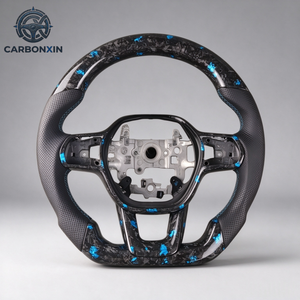 Volant de voiture sport en cuir forgé personnalisé avec fibre de carbone pour Honda Civic 11 FL1 2022 2026 Accord 11e génération CRV Fit - Product Image 2
