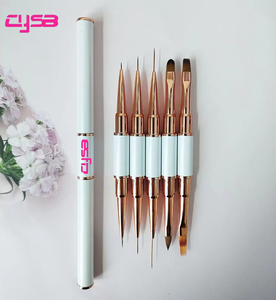 Pinceau à ongles en poils de Kolinsky avec manche métallique pour poudre acrylique, manucure, peinture sur ligne, stylo pinceau professionnel pour salon de nail art - Product Image 3