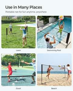 Reti da <span class=keywords><strong>Badminton</strong></span> portatili per sport all'aria aperta regolabili in <span class=keywords><strong>altezza</strong></span> per il Tennis <span class=keywords><strong>Badminton</strong></span> pallavolo - Product Image 6