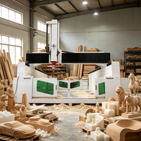 Machine de routeur de commande numérique par ordinateur de structure lourde de Offre Spéciale 5 axes pour le travail de gravure 3D de PVC de mousse de bois en pierre