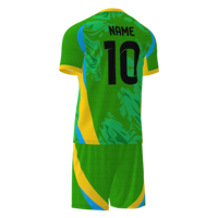 Jersey Sepak Bola Cetak Digital Kustom Tim China Unisex Dewasa 100% Poliester Anti-Bakteri Cepat Kering Bernapas UV Pendek