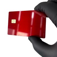 Carte de crédit en métal noir brossé de 0,8 mm avec bande magnétique HICO et fente pour puce, pour la transplantation de puces bancaires EMV mondiales