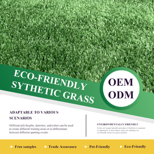 Gazon synthétique en rouleau, tapis de pelouse artificielle, tapis vert réaliste pour l'aménagement paysager du <span class=keywords><strong>jardin</strong></span> - Product Image 2