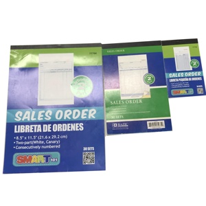 Libro <span class=keywords><strong>de</strong></span> pedidos <span class=keywords><strong>de</strong></span> <span class=keywords><strong>venta</strong></span> multiusos Formas sin carbón <span class=keywords><strong>de</strong></span> 2 partes Blanco/Canario 4 1/8 \ "X 7 \" Tamaño <span class=keywords><strong>de</strong></span> hoja 50 hojas por Lata Papel perfecto - Product Image 5