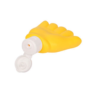 หลอดครีมขวดครีมกันแดดทรงถุงมือสีเหลืองบรรจุภัณฑ์ดีไซน์นวัตกรรมรูปทรงถุงมือ - Product Image 3