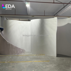 LEDA Simple White Acrylic Wedding <b>Backdrop</b> <b>Stand</b> with Customizable Size for Events Parties & Birthdays - Product Image 4