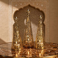 Brûleur d'encens en métal en forme d'arbre, décoration de luxe pour l'Aïd, décoration pour la maison et les événements