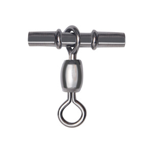 Anillo Giratorio de Latón Estilo Japonés, Conector de Línea de Pesca de 3 Vías para Pesca de Grandes Peces en Agua Dulce y Salada - Product Image 4