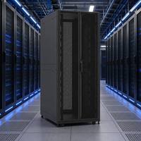 Armoire de serveur de centre de données robuste 1600 kg 42U 47U 19 pouces en acier SPCC IP20 anti-poussière, fabrication directe usine (OEM/ODM)