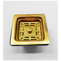 Kit de déchets d'égouttage d'évier de cuisine fait à la main de forme carrée au design moderne avec 110/114 accessoires crépine à panier à prix d'usine