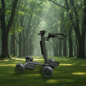 Nouvelle voiturette de golf électrique pliable à 4 roues, 4x4, en aluminium, avec moteur 2000W, vitesse de 20 km/h, batterie au lithium, chariot de golf - Product Image 2