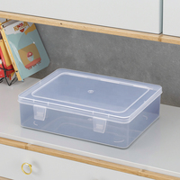 Mini boîte de rangement en plastique PP recyclable-Trousse à crayons pour bijoux cadeau et artisanat pour cartes à jouer et vis
