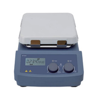 Agitateur magnétique à plaque chauffante LED MS7-H550-S avec plaque en céramique de 7 pouces avec contrôle numérique de la vitesse avec une plage maximale de 1500 tr/min