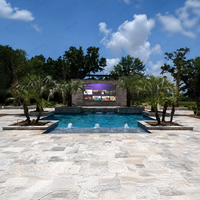 Écran LED d'extérieur RAYBO, écran publicitaire LED haute définition, mur vidéo LED étanche IP65, P3.91 pour piscines