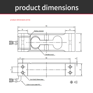 Celda de Carga Monopunto Miniatura FLINTEC PA2 de Aluminio IP66 1kg/2kg/3kg/5kg CN - Product Image 4