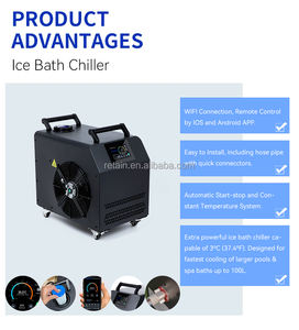 Nieuw Ontwerp Commerciële Sport Herstel Koelunit Koude Duik Recovery Tub Ijs Bad Chiller Filter Voor Buiten - Product Image 5