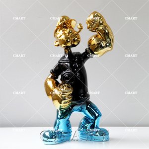 Precio al por Mayor, Decoración para el Hogar con Diseño <span class=keywords><strong>de</strong></span> Popeye, Resina <span class=keywords><strong>de</strong></span> Fibra <span class=keywords><strong>de</strong></span> Vidrio para Esculturas Artísticas, Nuevo Producto - Product Image 4