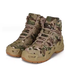 TSB08 High Quality Cow Leather Suede Desert Short <b>Hiking</b> <b>Boots</b> Khaki Color Durable and Winter/Autumn Season Appropriate - Product Image 2