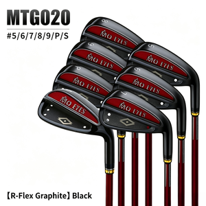 Ensemble de clubs de golf en titane pour débutants, pour gauchers (12 clubs, tiges en acier graphite, poignées en caoutchouc) 020 Conception pour droitiers - Product Image 3