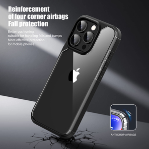 Custodia per telefono in tinta unita per <span class=keywords><strong>iPhone</strong></span> 15 pro 14 13 11 XS Max antiurto <span class=keywords><strong>Cover</strong></span> paraurti per <span class=keywords><strong>iPhone</strong></span> 16 custodie trasparenti - Product Image 6