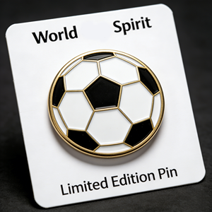 Изготовленные на заказ эмалированные значки на лацканы, сувенир футбольного сезона <span class=keywords><strong>2026</strong></span>, металлические значки с гальваническим покрытием, футбольные значки - Product Image 1