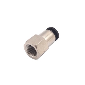 Conector Neumático de Latón Recto con Rosca Hembra NPT de 5/32, 1/4, 5/16, 3/8, 1/2 para Conexión Rápida - Product Image 4
