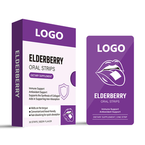Ekstrak Elderberry dukungan imun/strip tipis Oral asam askorbat dari produsen suplemen Herbal antioksidan - Product Image 6