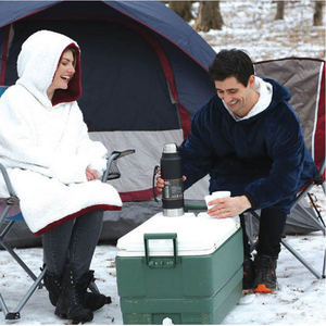 Sweat à capuche pour adulte, couverture en microfibre, pull chaud d'intérieur, vente en gros, 2020 - Product Image 3