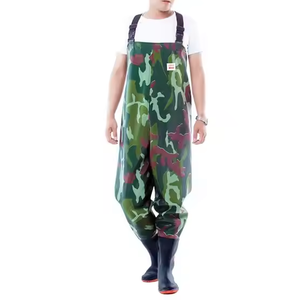 <span class=keywords><strong>Cuissardes</strong></span> de pêche camouflage pour débutants, imperméables en PVC avec bottes antidérapantes, équipement de pêche en rivière et lac pour hommes - Product Image 4
