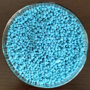 复合NPK肥料NPK 12-17 + 2MgO蓝色颗粒肥料